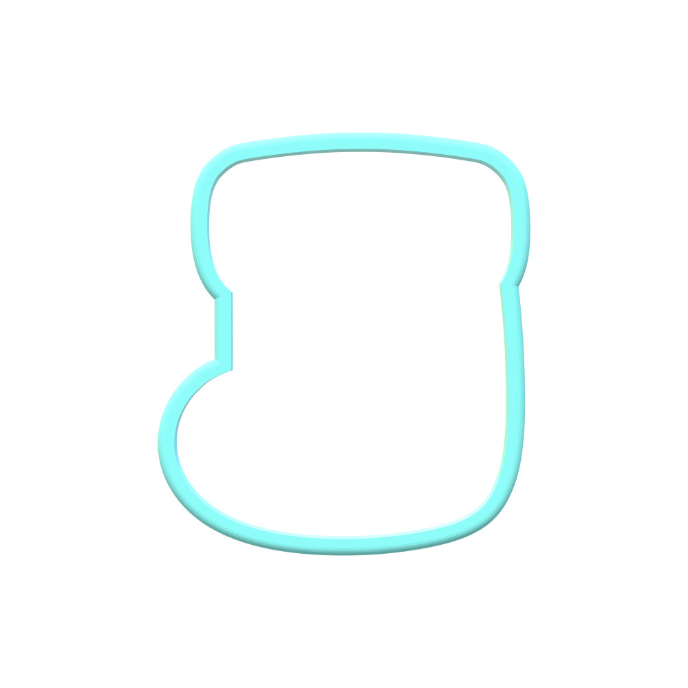 Chubby Christmas Stocking 2 Cookie Cutters