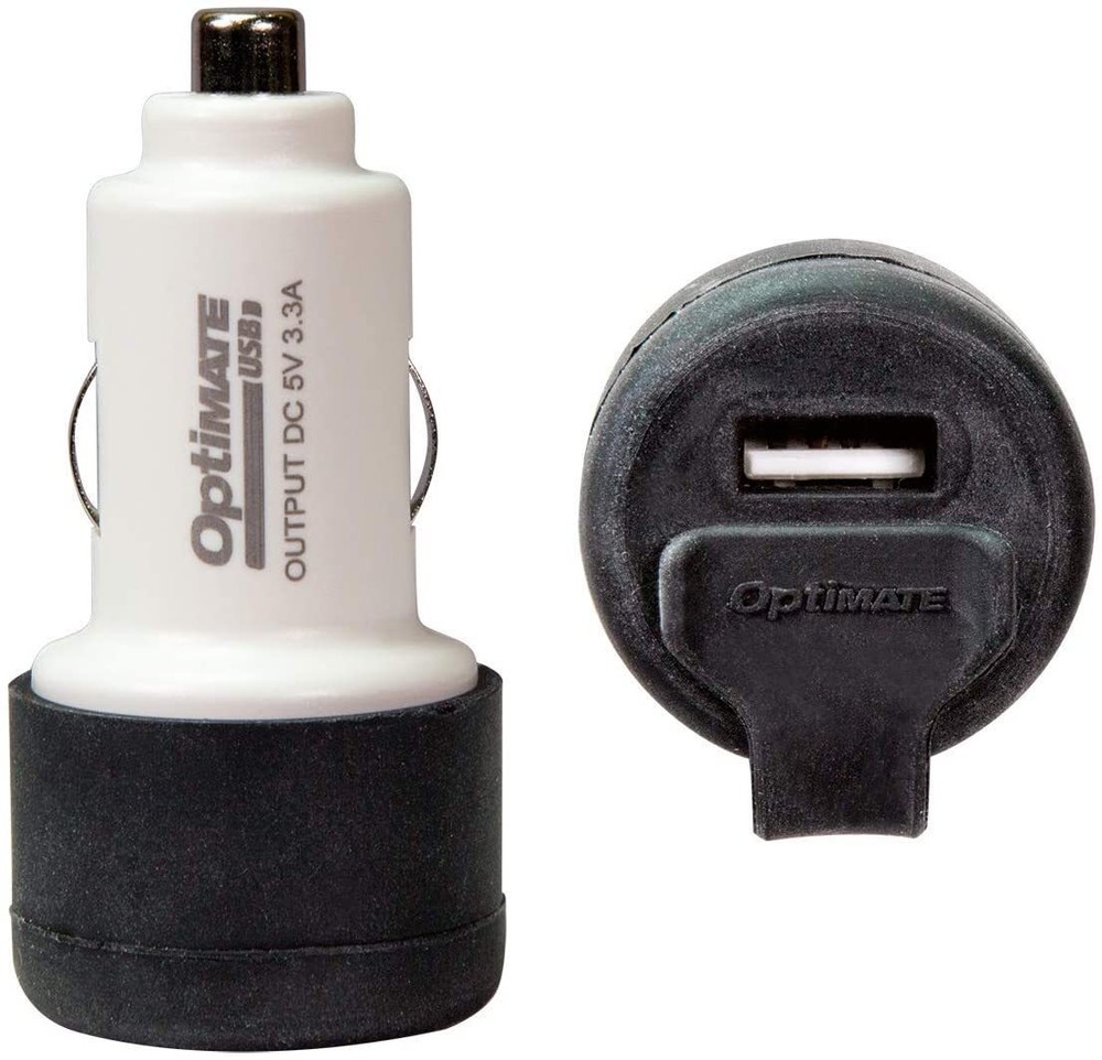 Tecmate Optimate Universal USB Cigarette Lighter USB Fast Charger Port Plug