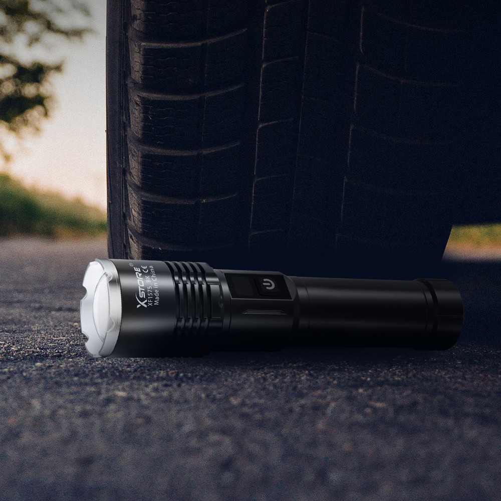 2PCS 90000 Lumen LED Flashlight Rechargeable Super Bright Tactical Flashlights