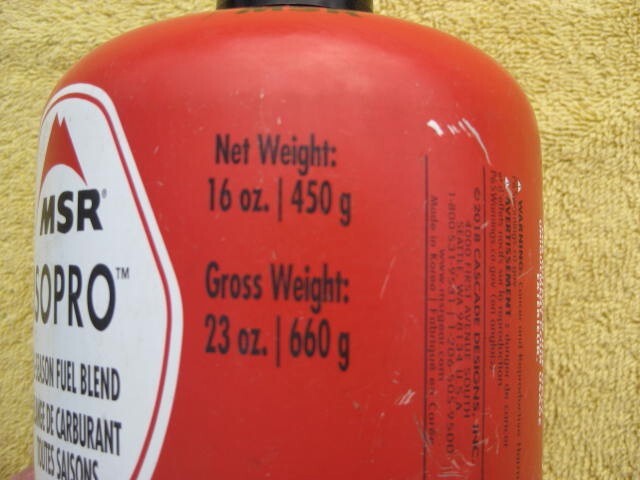 MSR 16oz IsoPro Canister