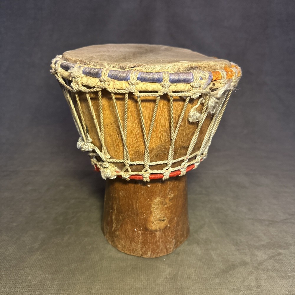 Hand Carved African Djembe Drum 11”