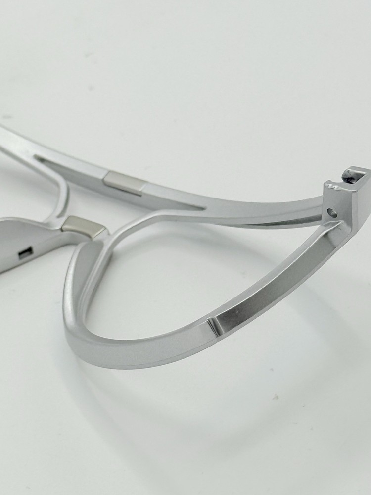 OAKLEY CASTEL SUNGLASSES SILVER X REPLACEMENT FRONT FRAME ORBITALS AUTHENTIC