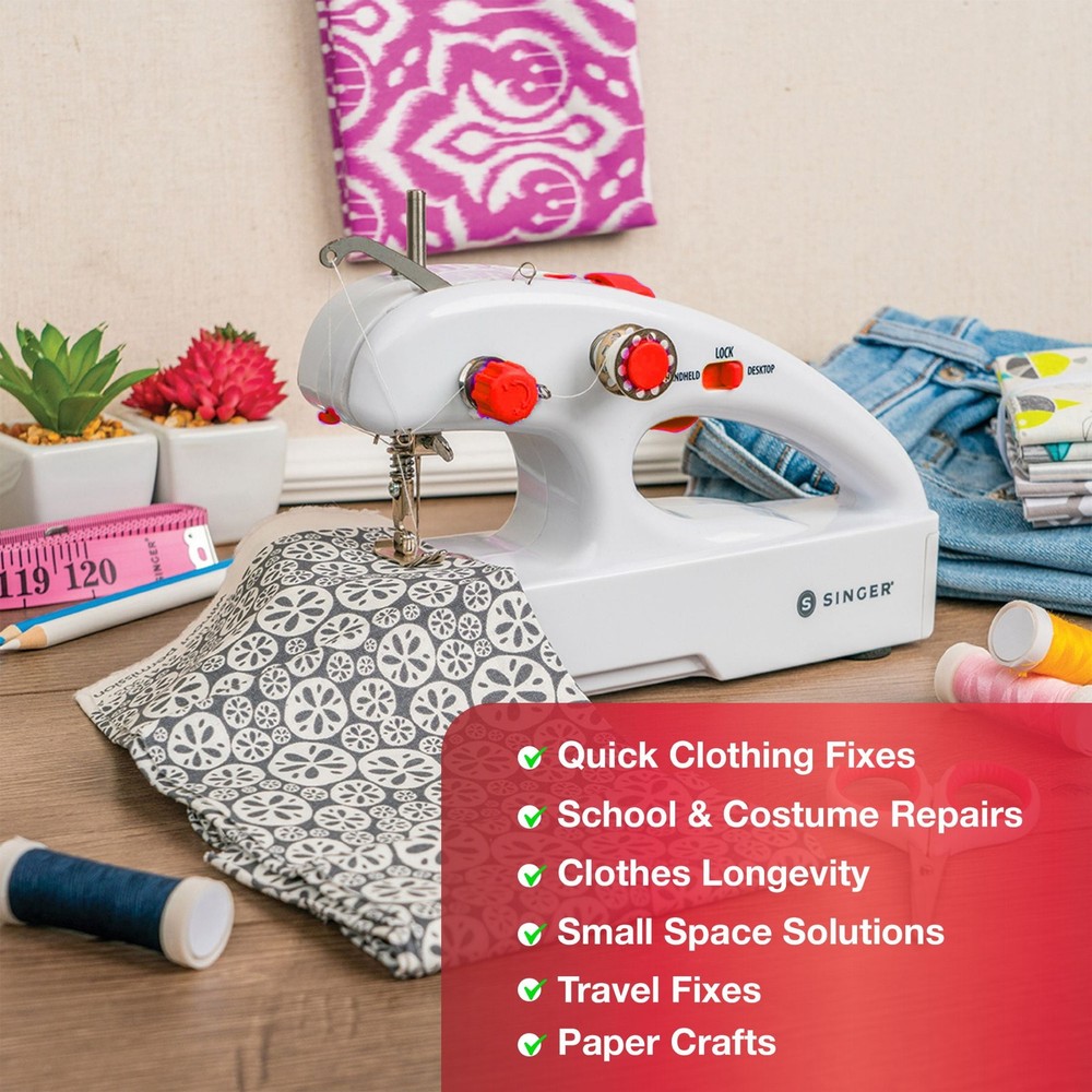 SINGER Stitch Quick Plus Cordless Handheld Portable Mending Machine