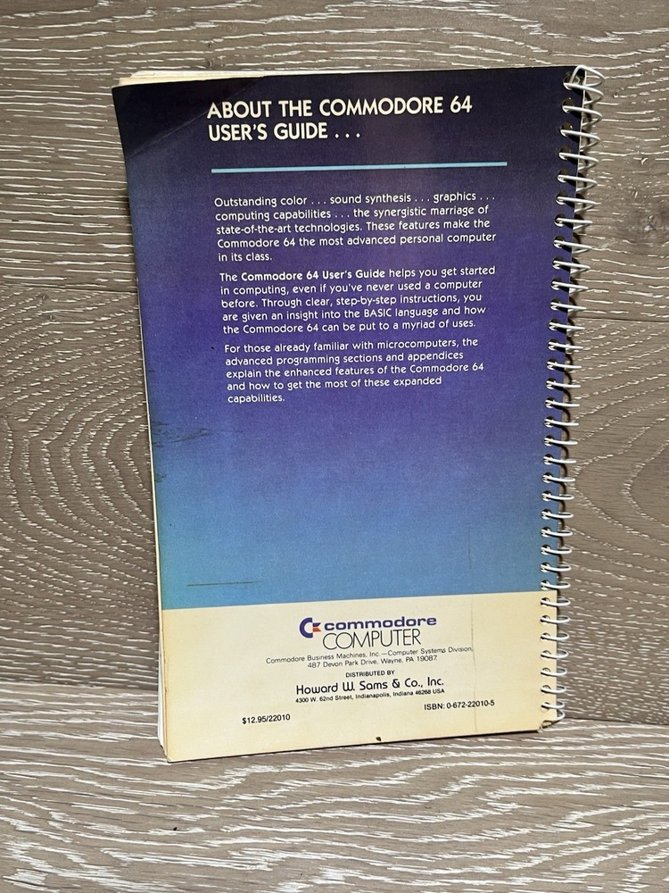 Commodore 64 Computer User's Guide User Manual Booklet Vintage VTG