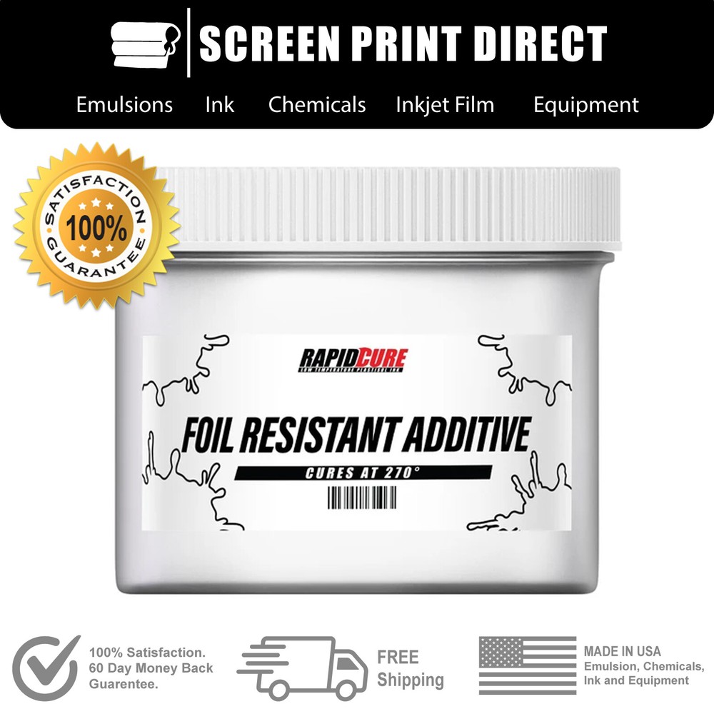 Foil Resistant Additive For Screen Printing With Plastisol Ink