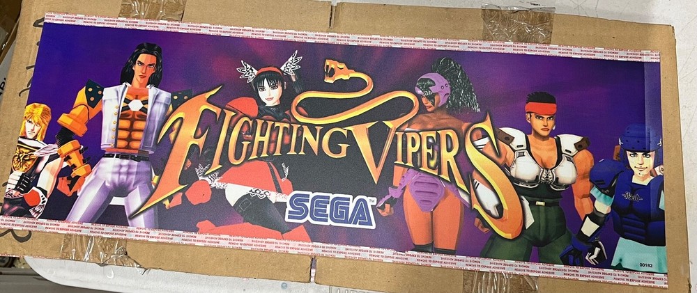 NOS SEGA Fighting Viper marquee translite