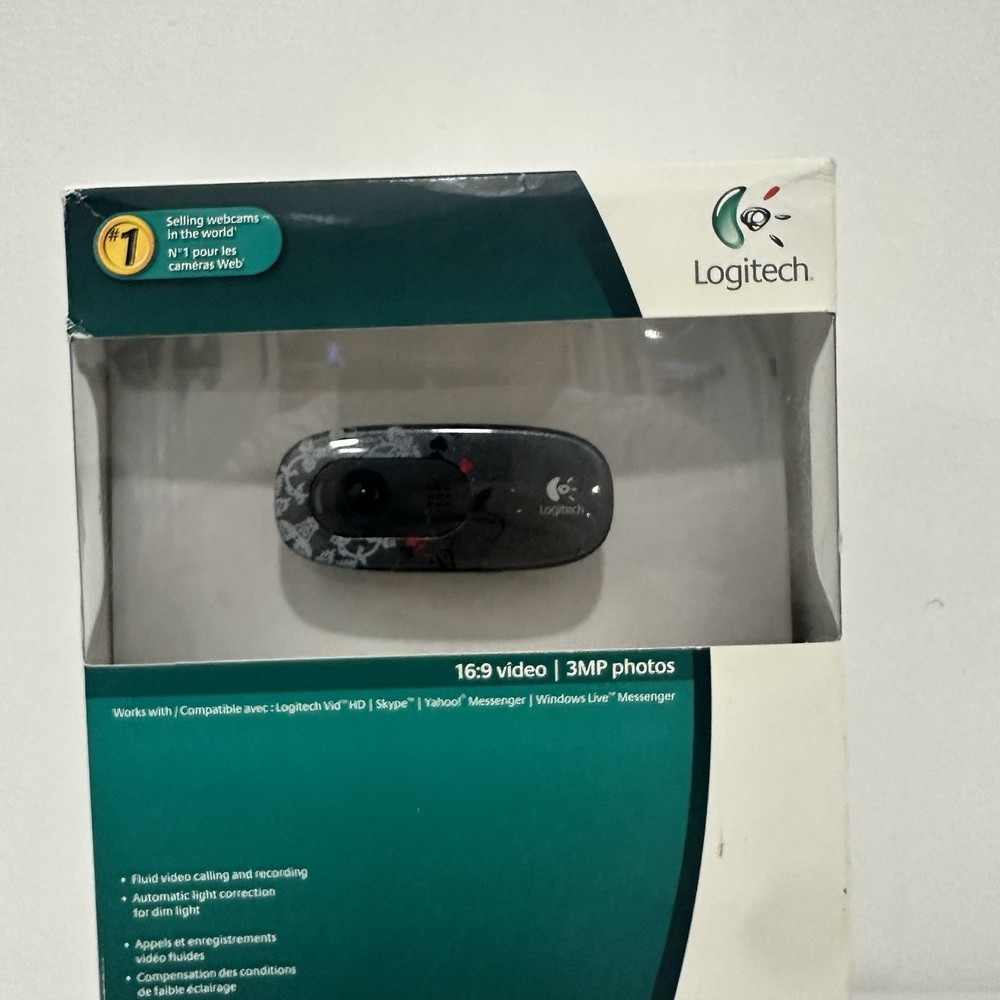Logitech C260 Webcam - Dark Fleur New Sealed