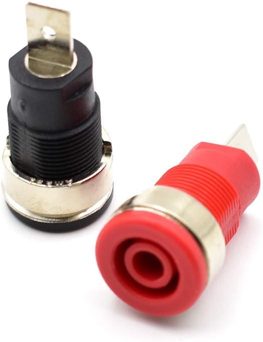 10Pcs 4mm Banana Jack Female Panel Mount Socket Binding Post Adapter...