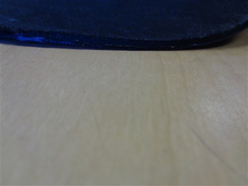 LEATHER HIDE BLACK TEXTURED 42" X 42"