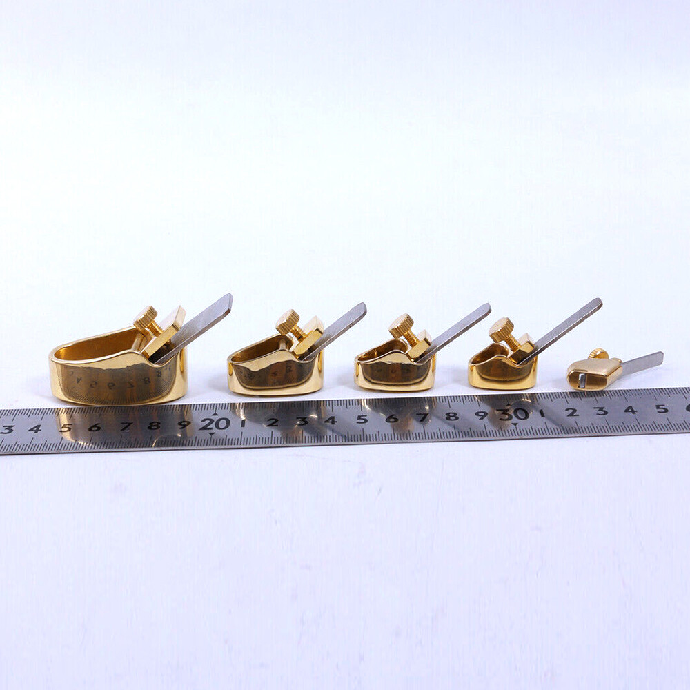 5pcs Violin Making Tools Mini Brass Planes Blade wood project Curved Bottom