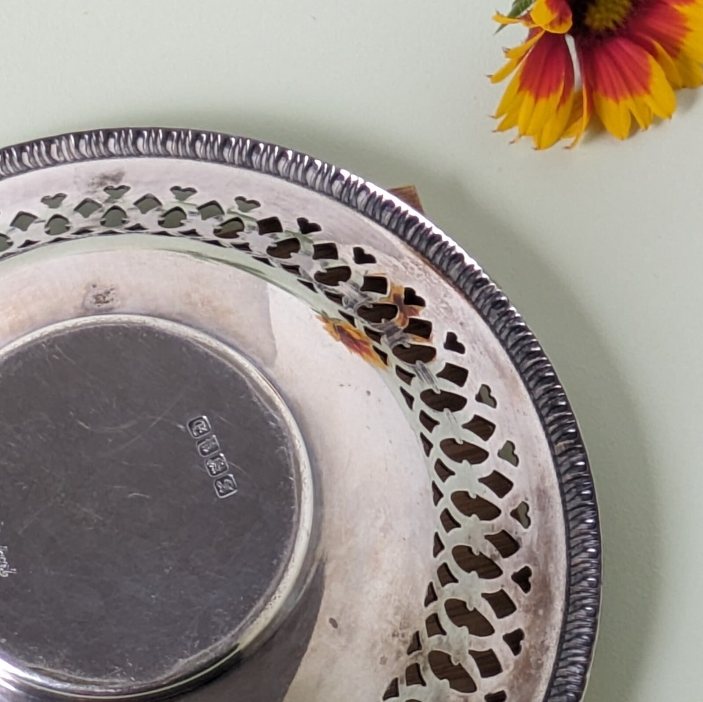 EPNS 5" Bowl Heart Pattern, England