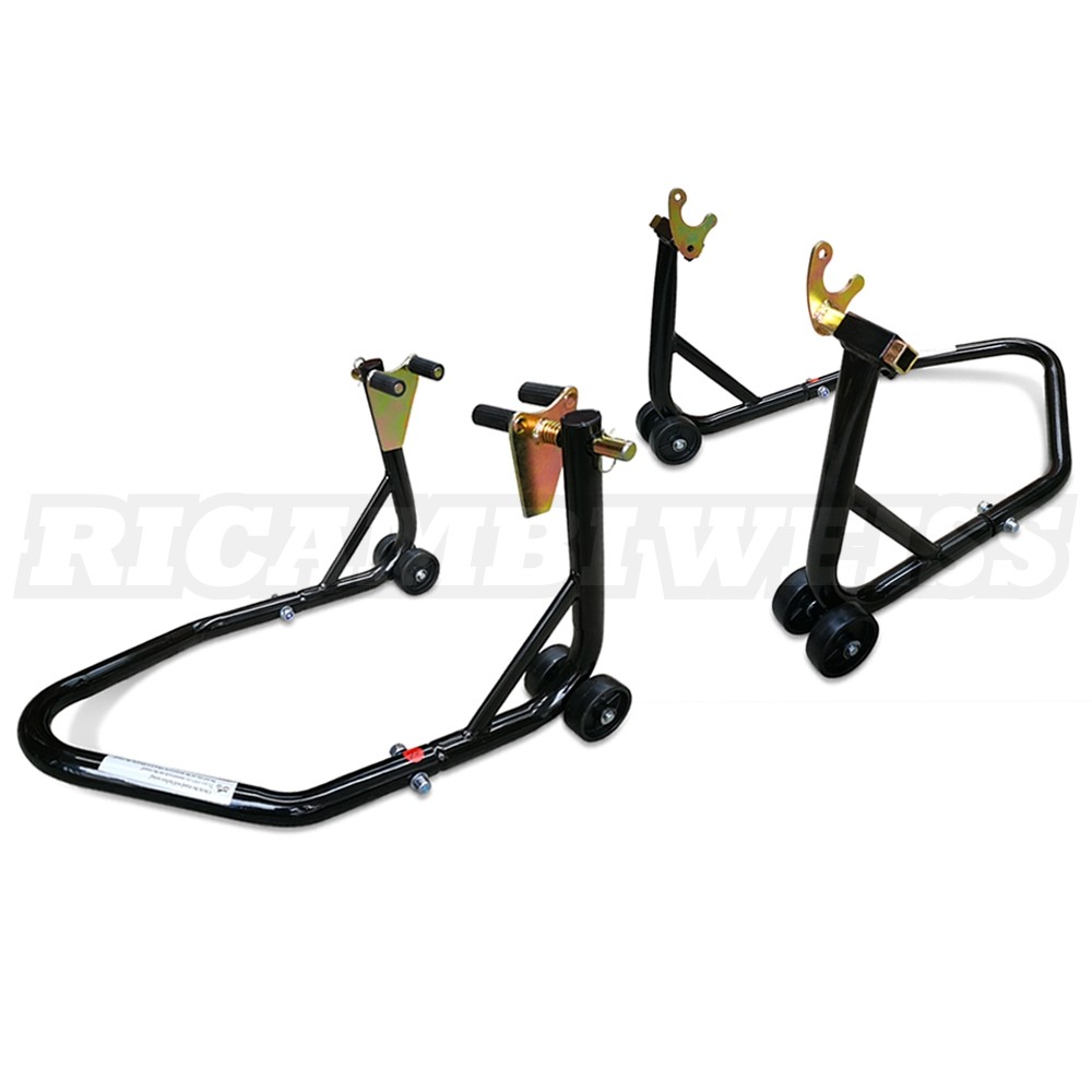 BWARE STVK Motorcycle Stand Set Front / Rear Mounting Stand Jack (2 Piece)