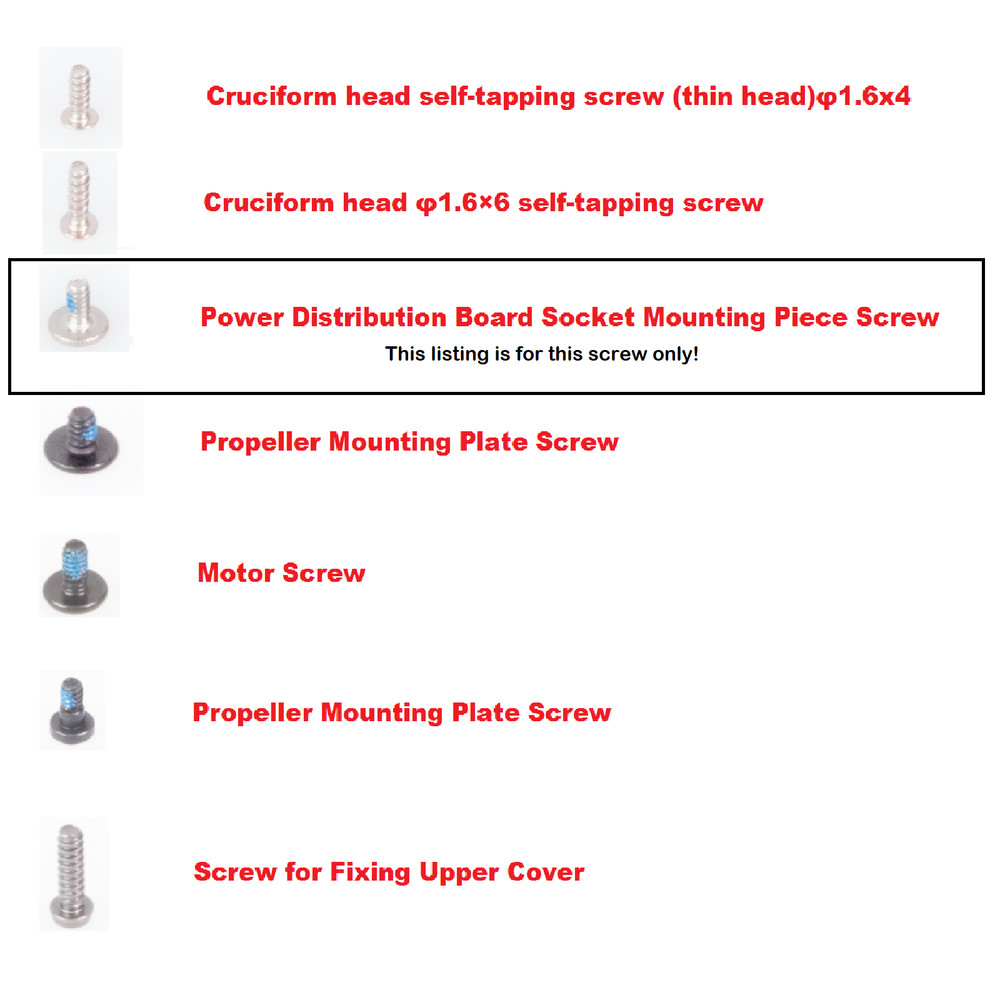 Spark Power Distribution Board Socket Mounting Piece Screw