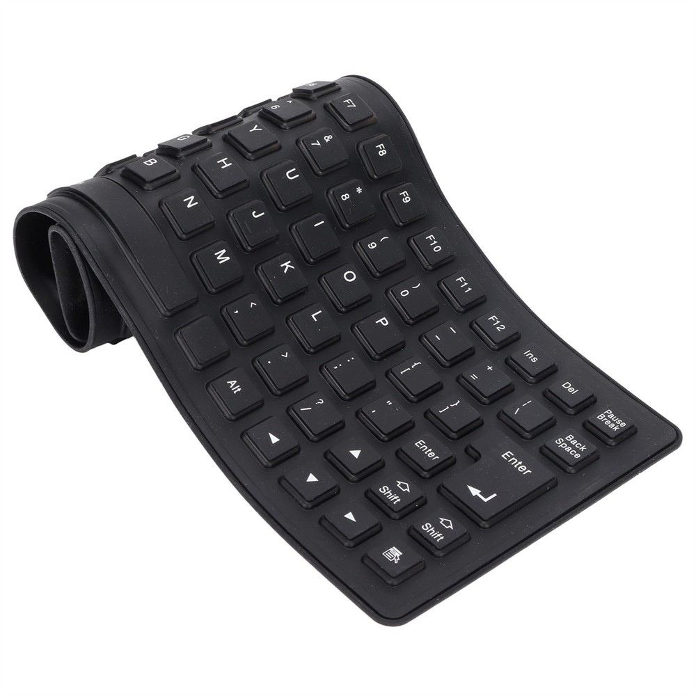 85 Keys Silicone Keyboard Fully Sealed Design Lightweight Portable for PC