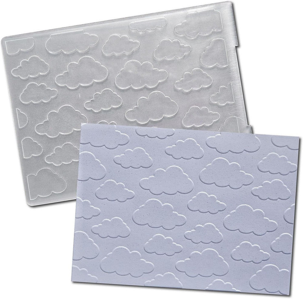 Cloud Plastic Embossing Folders for Card Making Clouds Background Embossing Fold
