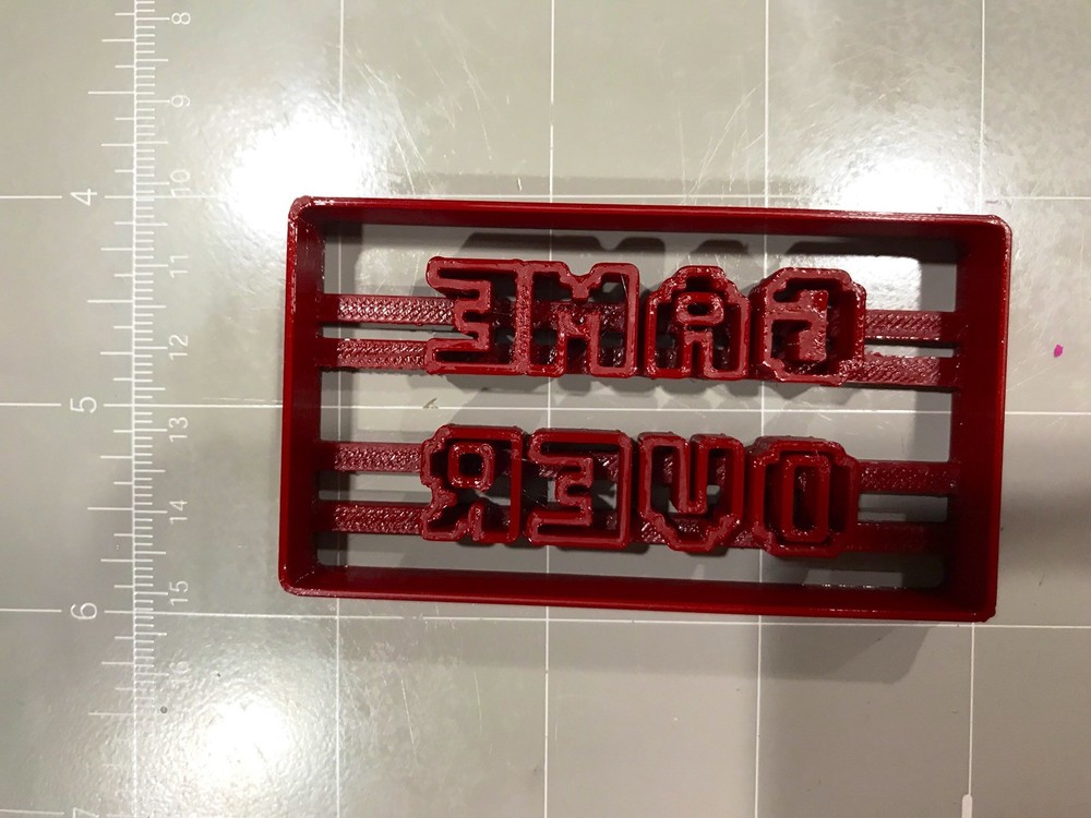 8-bit Game Over Cookie Cutter