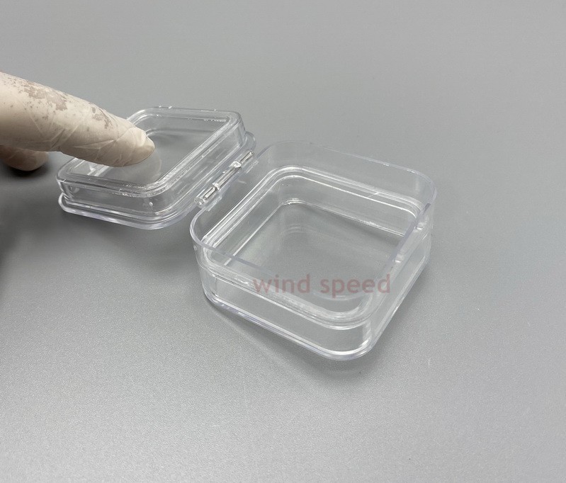 10Pcs Hinged Display Box Clear Membrane storage Boxes Denture False Teeth Case
