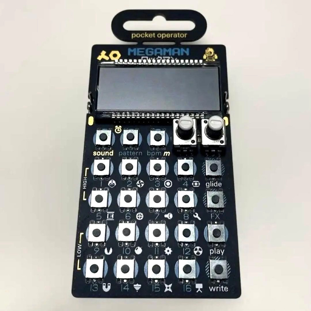 Teenage Engineering Capcom 8bit Pocket Operator PO-128 MEGAMAN Sampler Sequencer