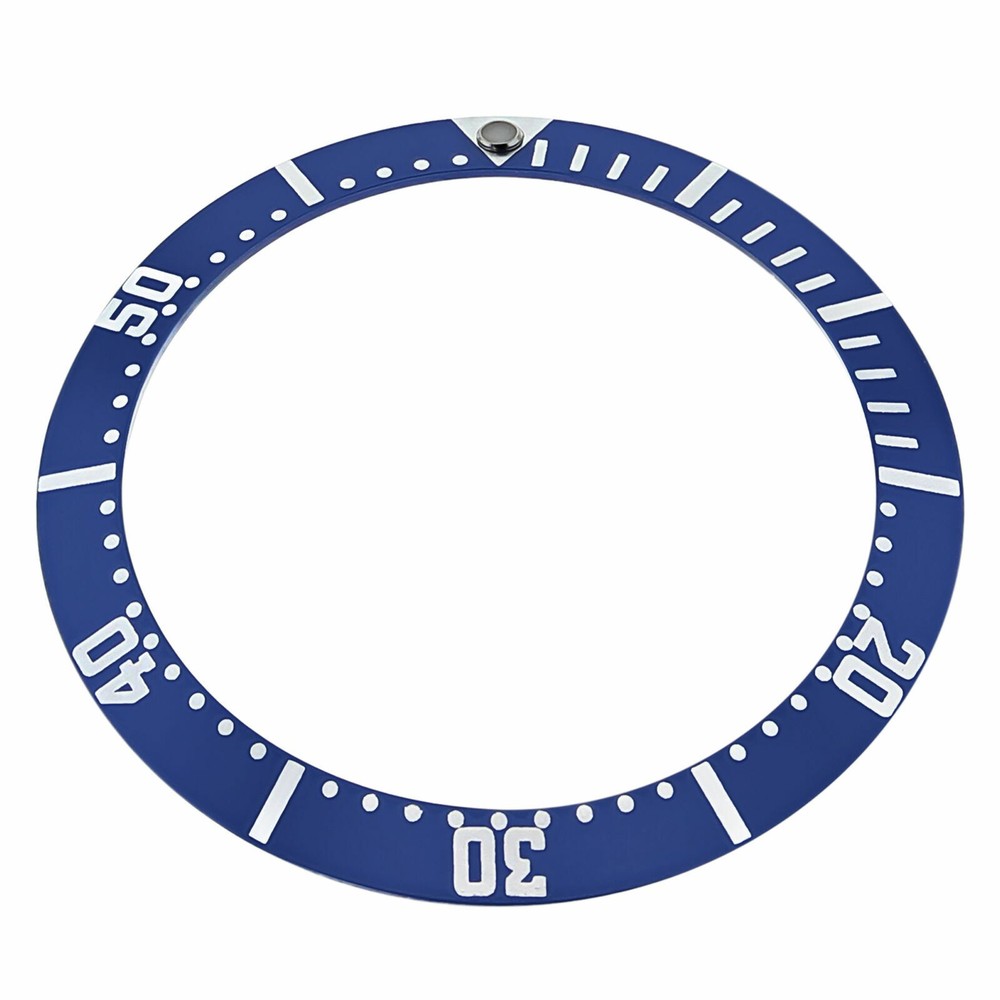 BEZEL INSERT FOR J.SPRING BEB043 AUTOMATIC DIVER WATCH FOR 43MM CASE BLUE