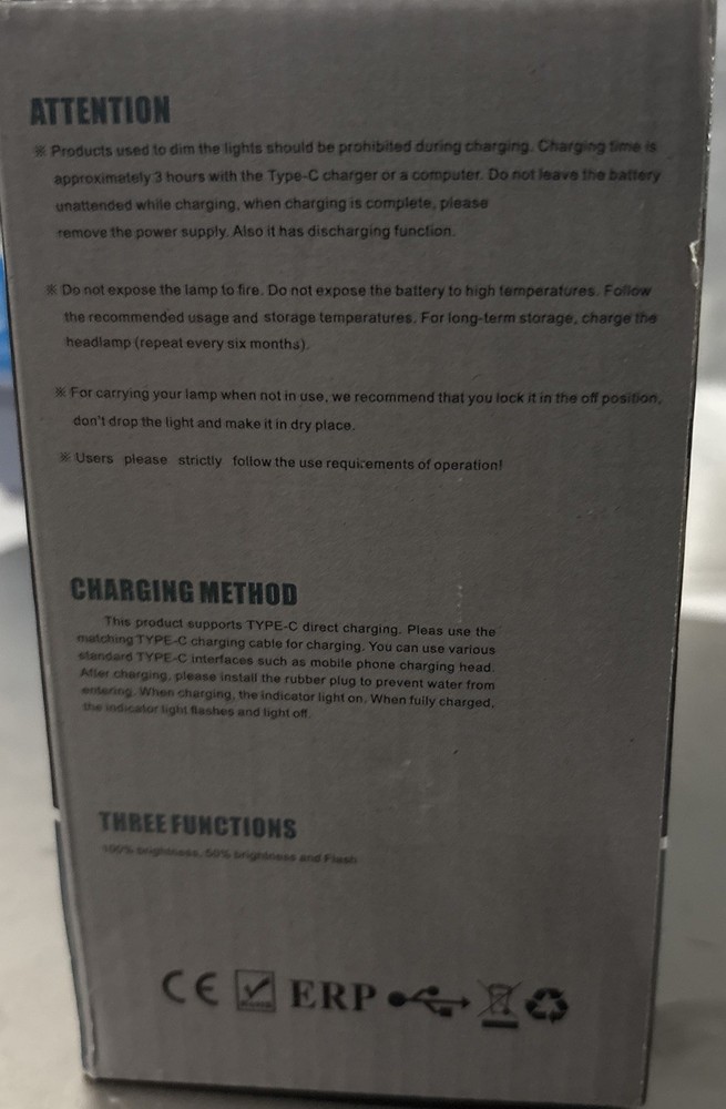 Rechargeable Type C Camping Light