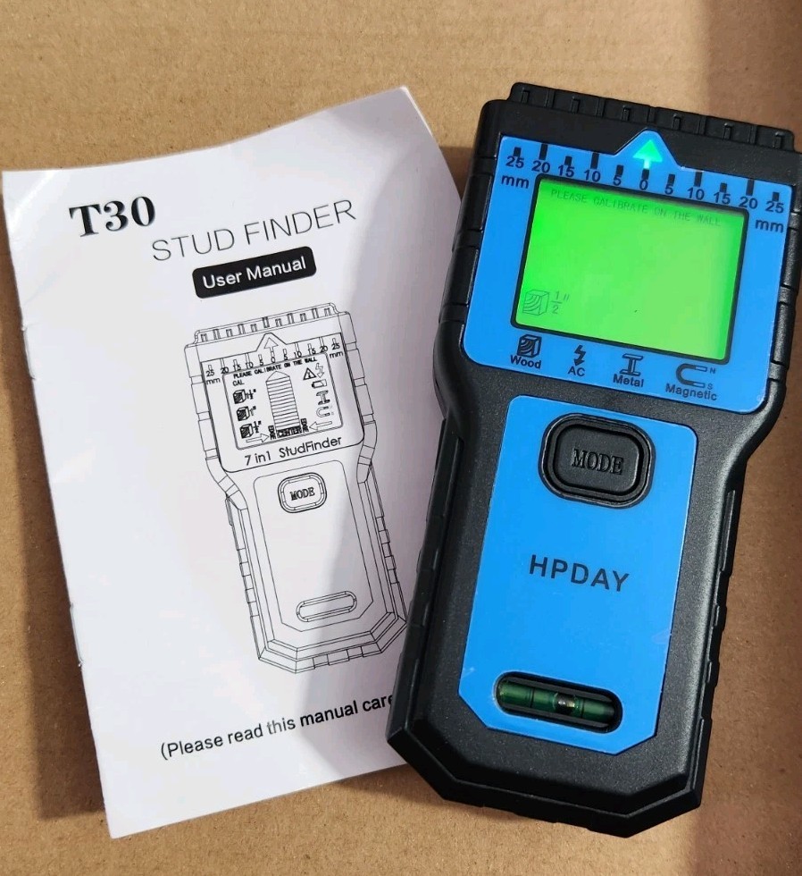 7 in 1 Stud Finder, Wall Scanner, Detector with Smart Microprocessor BLUE, T30