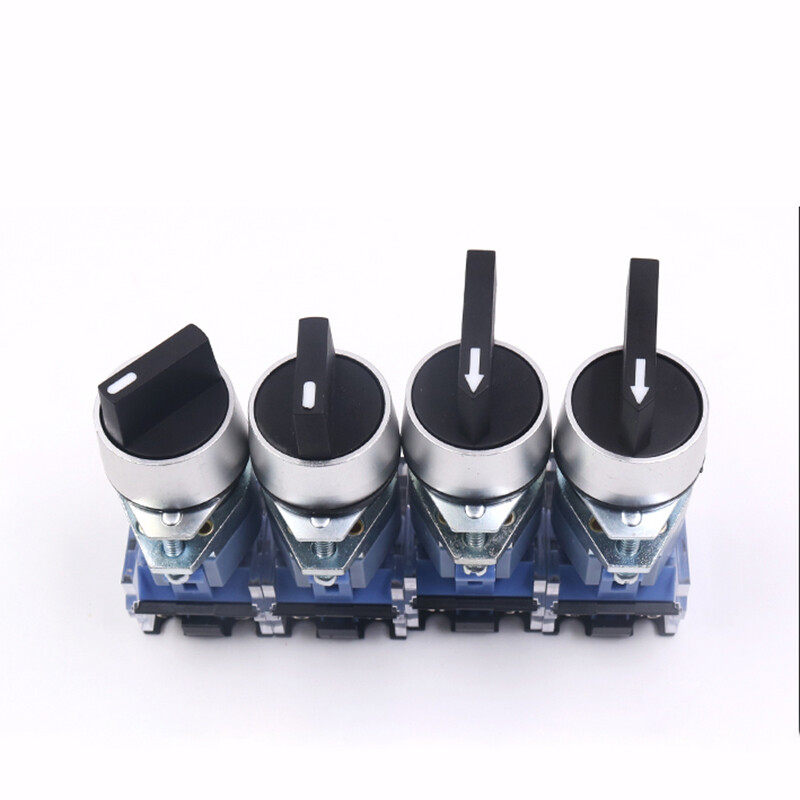 22mm Rotary Switch 2/3 Position Panel Mounted Selector Switch Latching Momentary