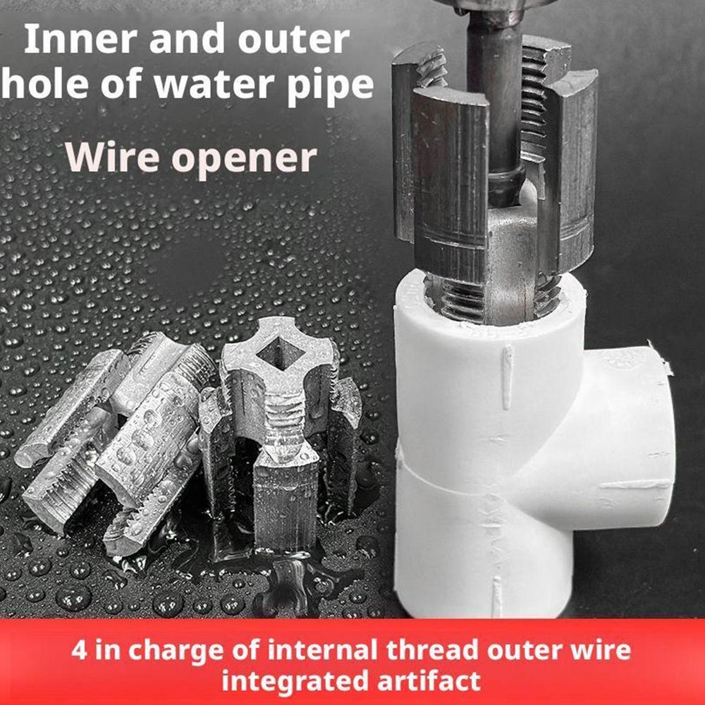 1/2''+ 3/4'' Integrated Internal & External Pipe ThreadingTool
