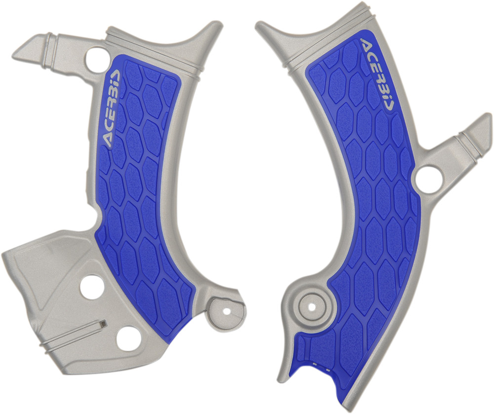 ACERBIS X-Grip Frame Guards - Silver/Blue 2689411404