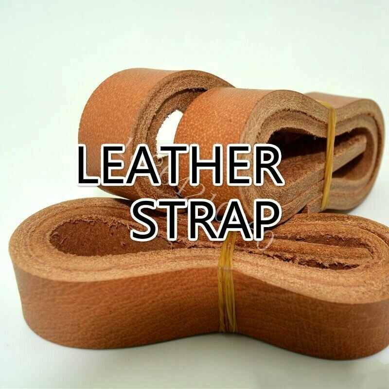First Layer Cowhide Leather Flat Cord Genuine Real DIY Strap Rope string
