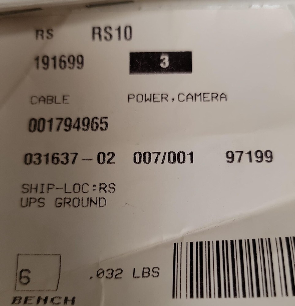 GRACO 191699 - CABLE POWER CAMERA - OEM