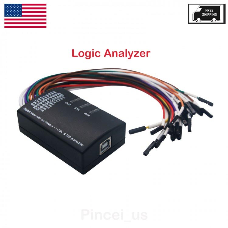 16CH Version Logic Analyzer USB 100M Max Sample Rate 1.1.34  Logic Analyzer US