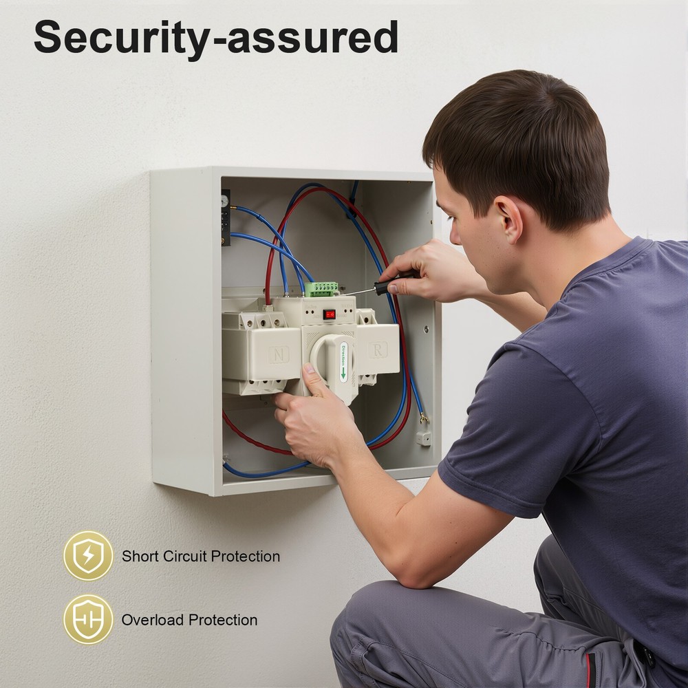 Screw Mounting Double Power Switch, Dual Power Automatic Transfer Switch