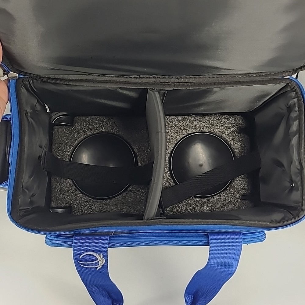 BSI Dash 2 Ball Roller Bowling Bag Blue and Black