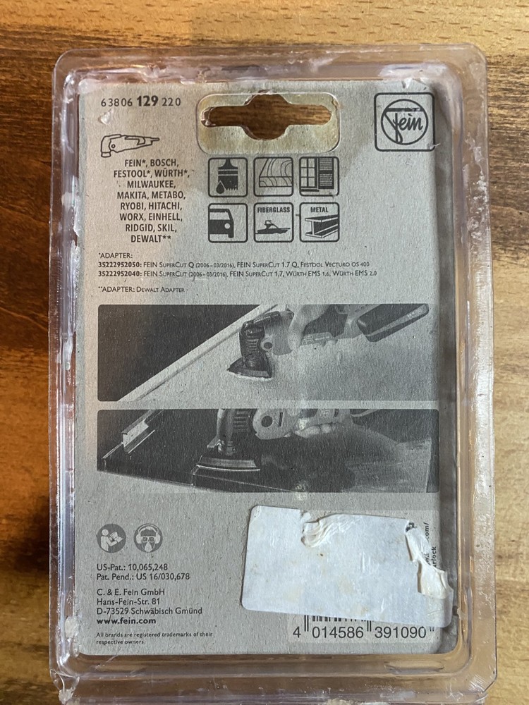 NEW* FEIN - Starlock Triangular Backing Pad Set • Hook & Loop Attachment 2pc