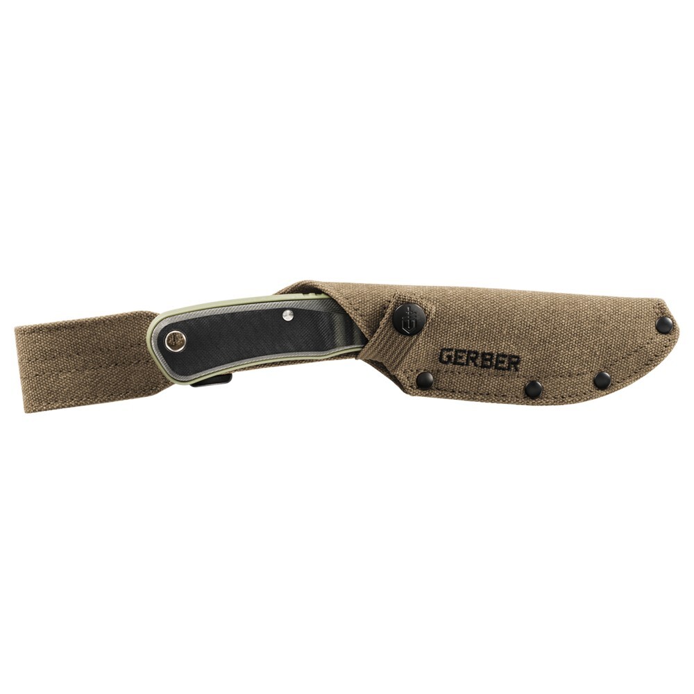 GENUINE Gerber DOWNWIND Black Fixed Blade Drop Point Hunting & Survival Knife