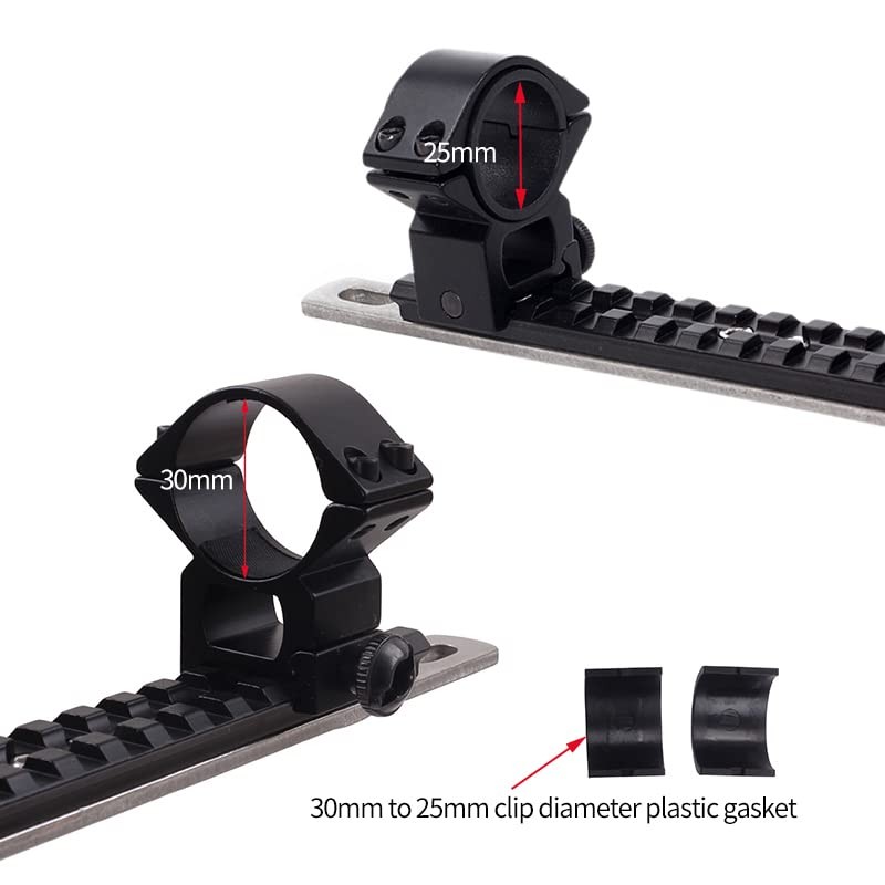 Archery Flashlight Mount Stabilizer - Compound Bow Light Holder Bracket Stabi...