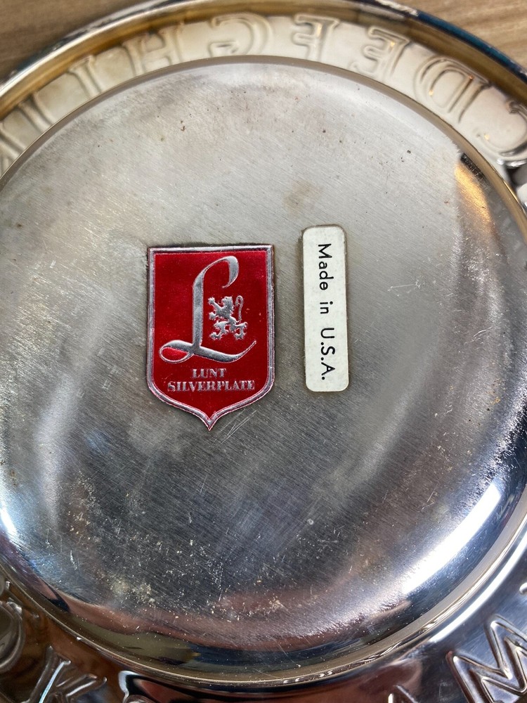 Lunt Silverplate Alphabet plate