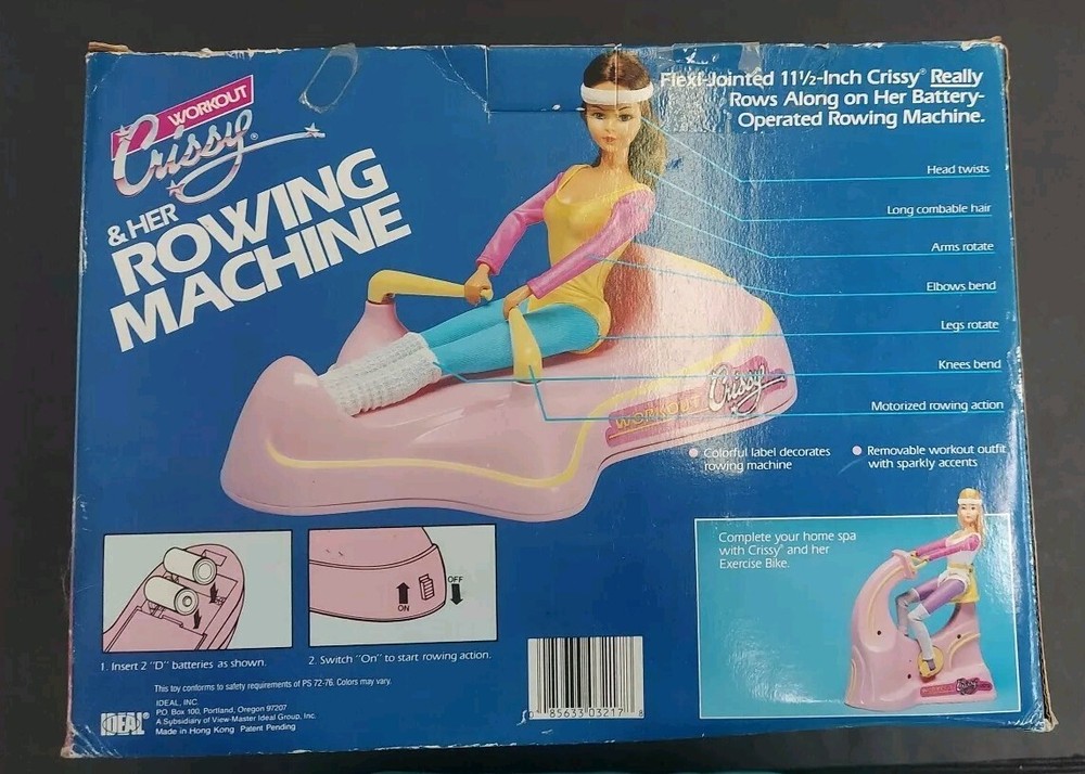 Ideal Inc Workout Crissy & Her Rowing Machine Motorized Rowing Action