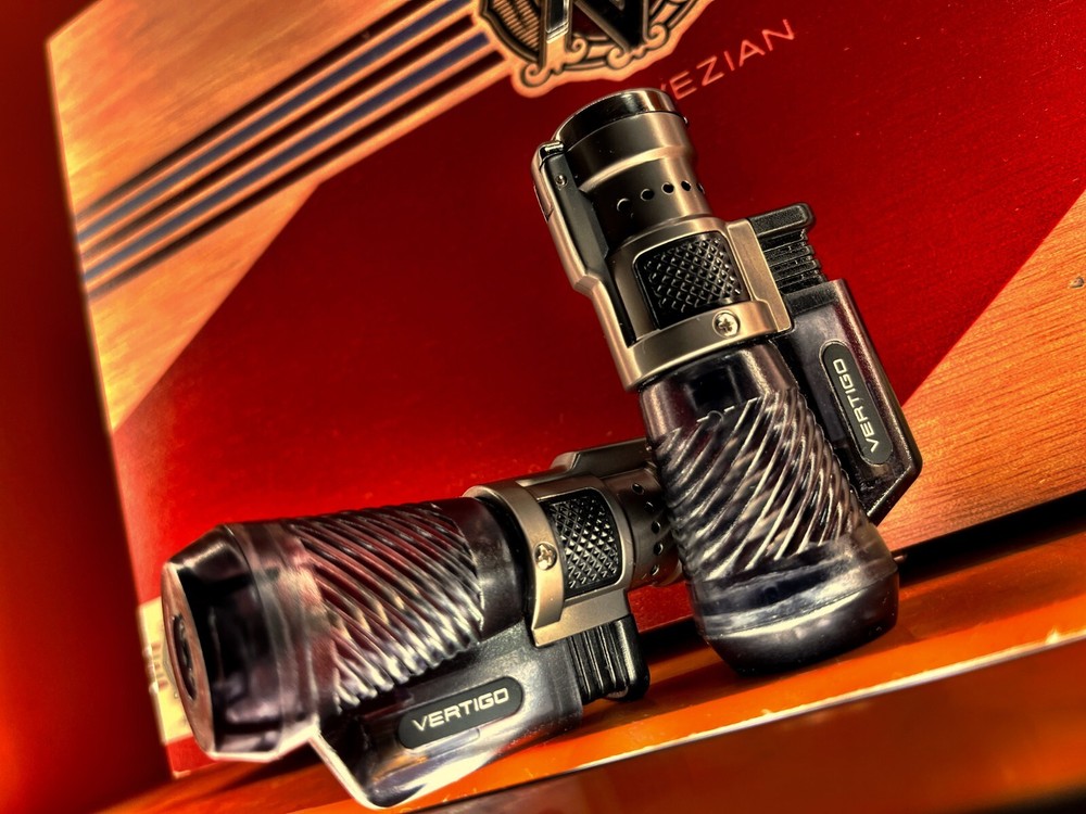 Vertigo Cyclone Triple Torch Lighter - Clear- 3 Pack