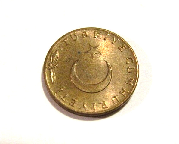 Turkey 1958 5 Kurus unc Bronze Coin