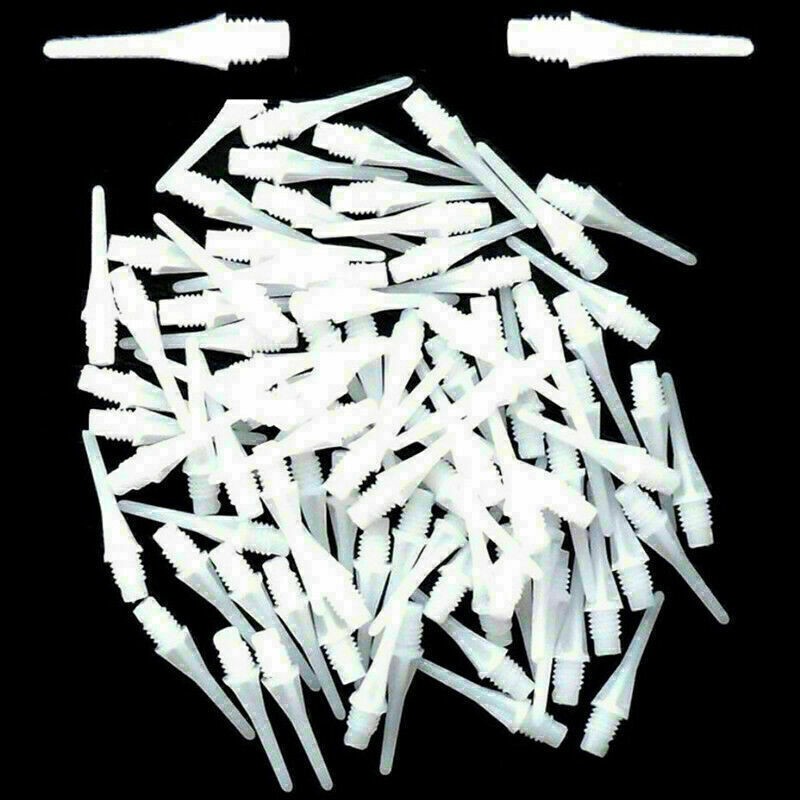 50-PCS Durable Soft Plastic Tips Points Needles Replacement Hot~ White - B3L7