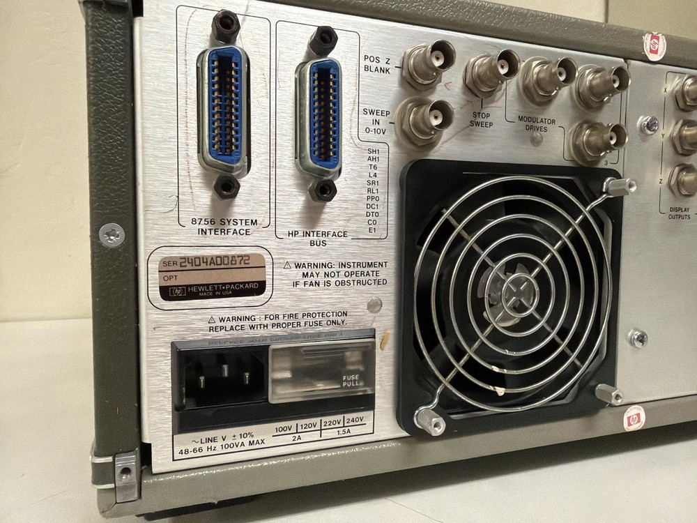 HP 8756A SCALAR NETWORK ANALYZER W/ 11664A DETECTOR