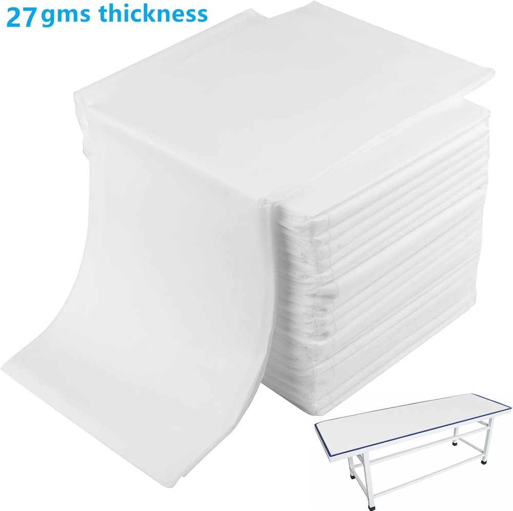 40 PCS Disposable Spa Bed Sheets, Waterproof Massage Table Sheet Protector, N...