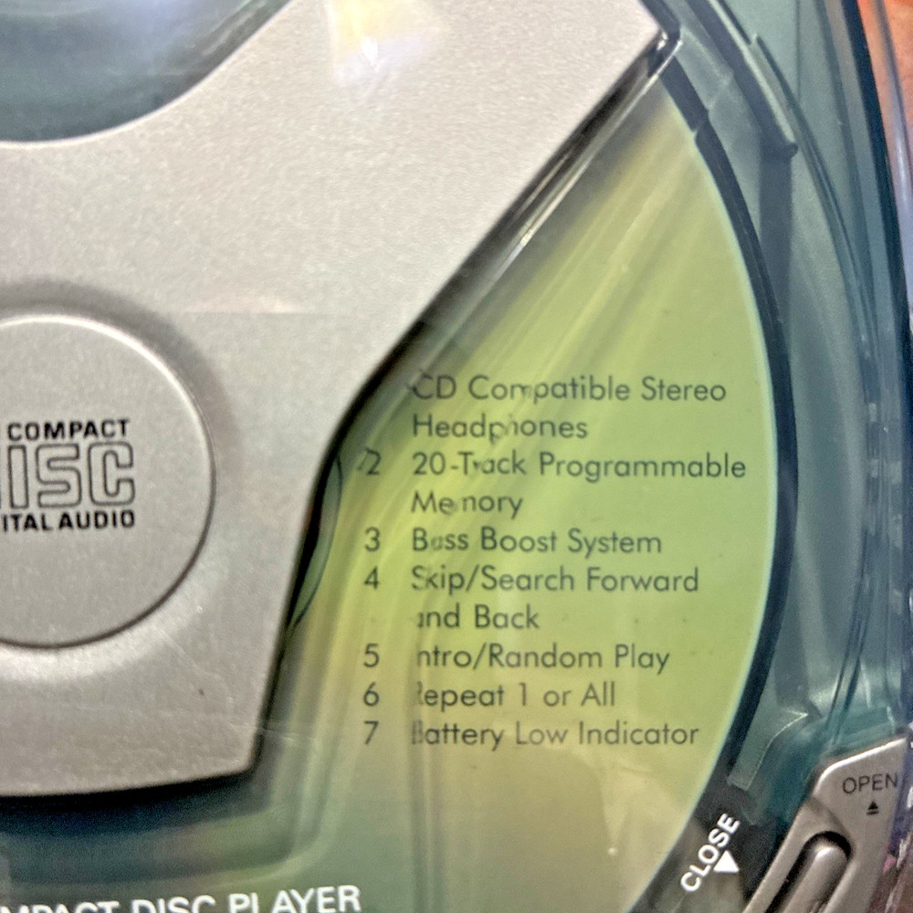 Vintage Jensen Personal CD Player W Programmable Memory Model CD-300cka.