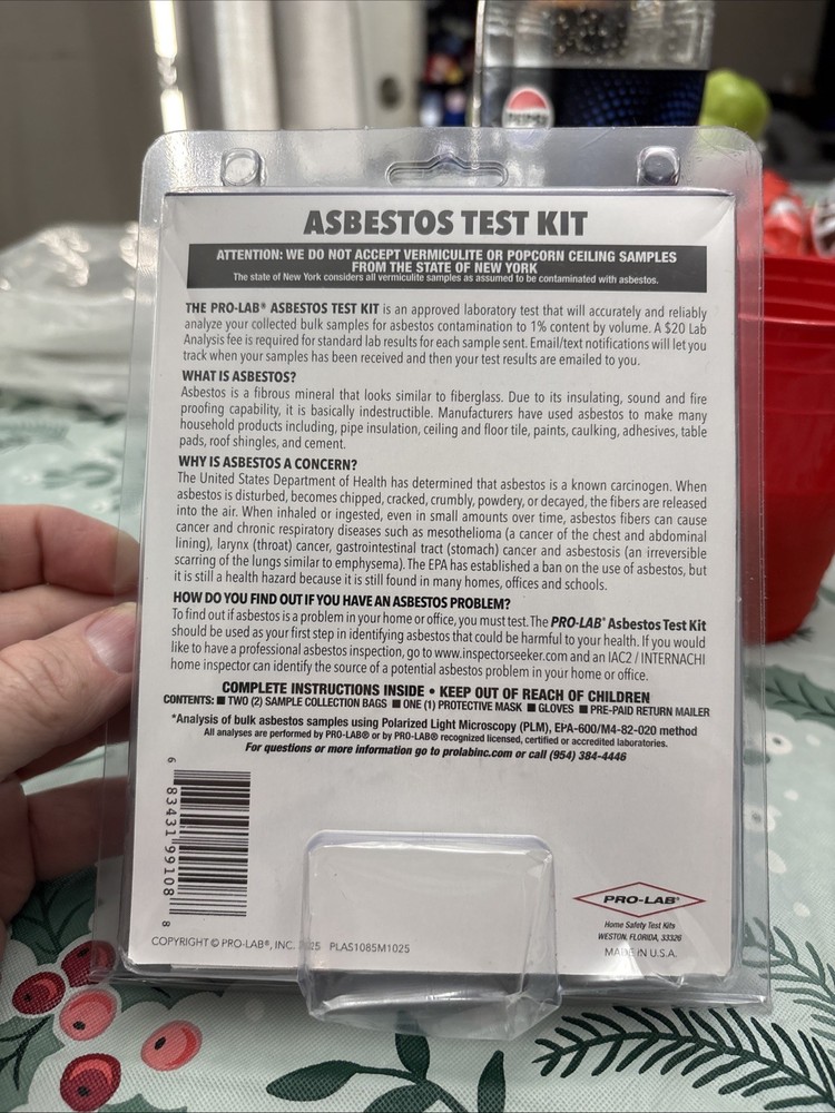 Comprehensive Asbestos Testing Kit - 2 Samples with Quick Report & Analysis