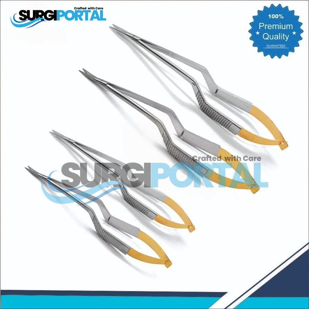 4 Yasargil Micro Scissors 7.5" Sharp/Sharp Straight Surgical Neuro Instruments