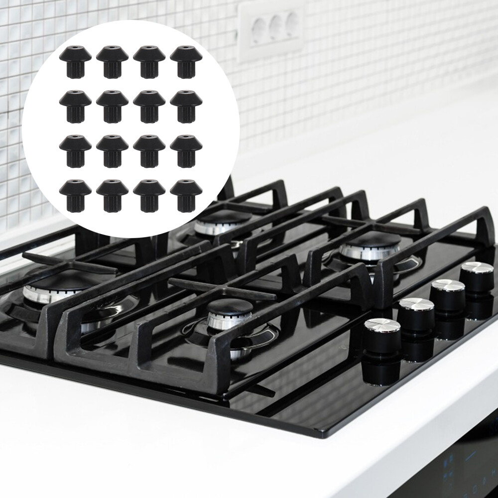 48Pcs Gas Range Burner Grate Replacement Rubber Feet Accessories