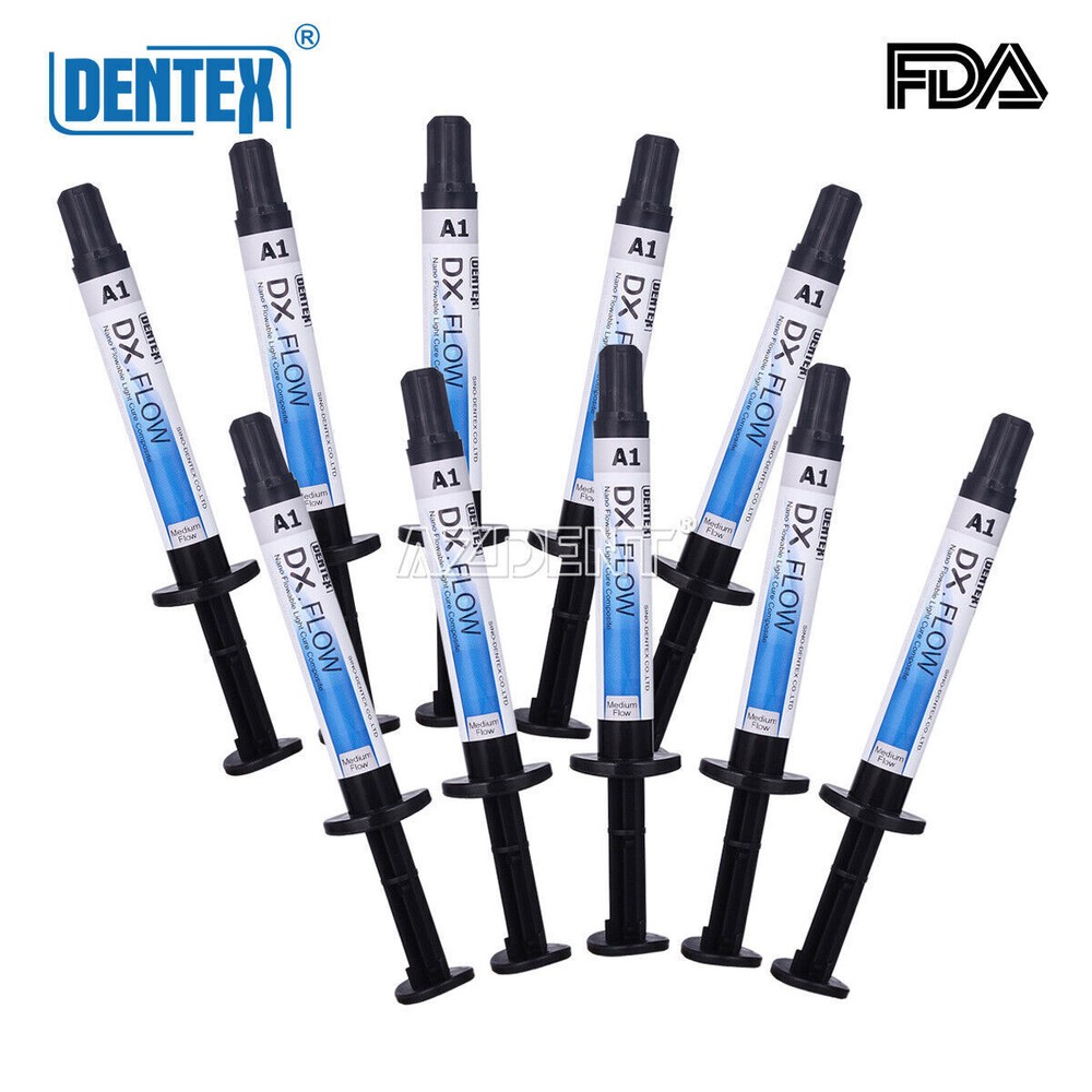 Dental Flowable Light Cure Composite Resin A1 Medium Flow 3g/Syringe