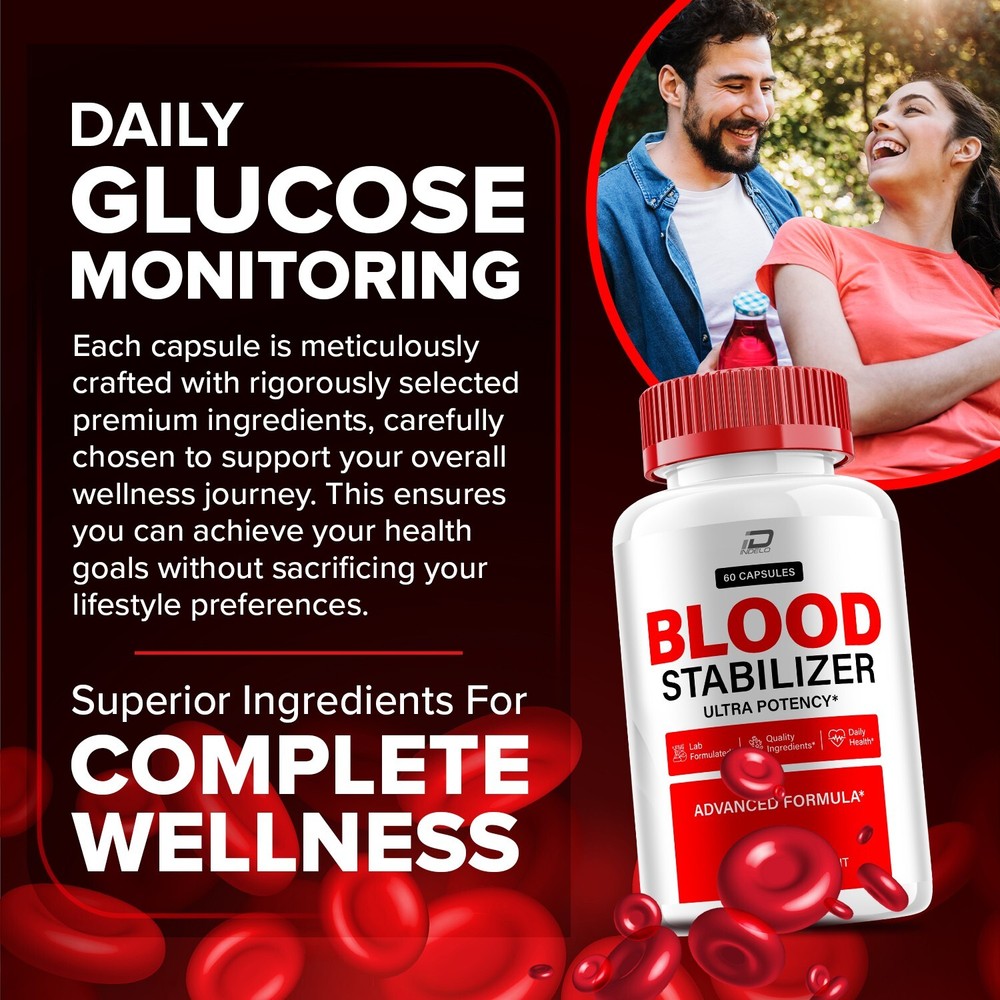 (1 Pack) Blood Stabilizer Capsules – BloodStabilizer, All Natural Glycogen