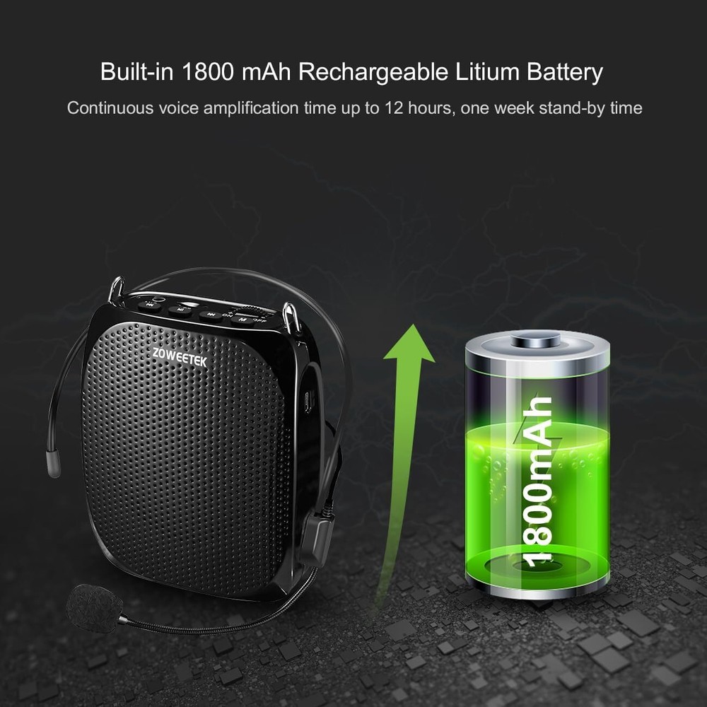 Amplifier, Wireless Amplifier Microphone Headset, Portable Speaker Amplifier